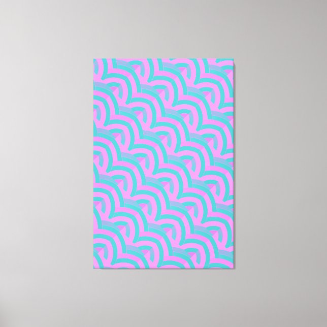 schicke, moderne Chevrons Leinwanddruck (Vorderseite)