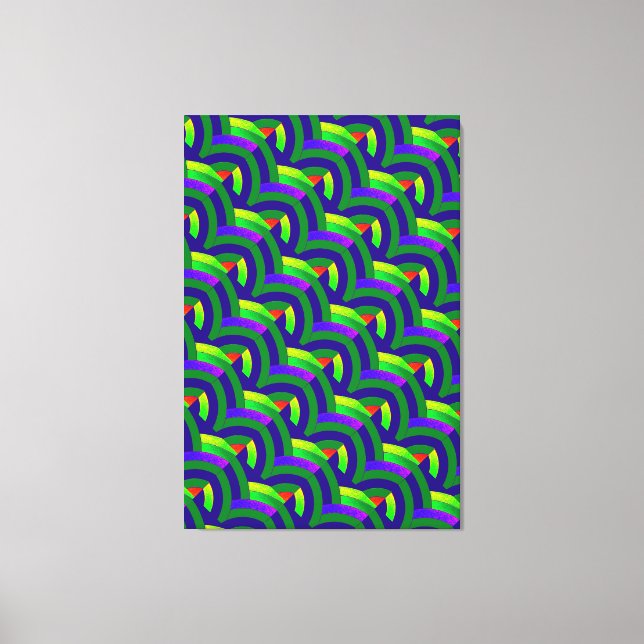 schicke, moderne Chevrons Leinwanddruck (Vorderseite)