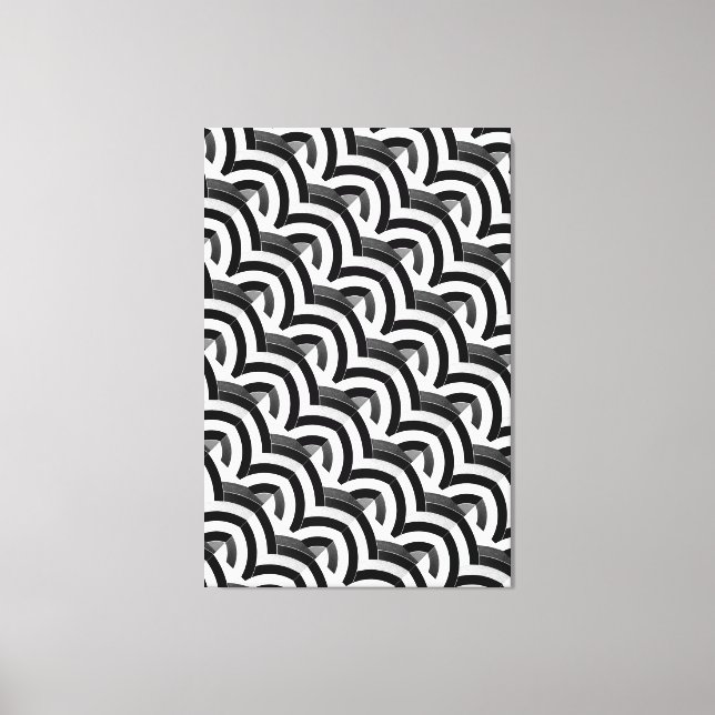 schicke, moderne Chevrons Leinwanddruck (Vorderseite)