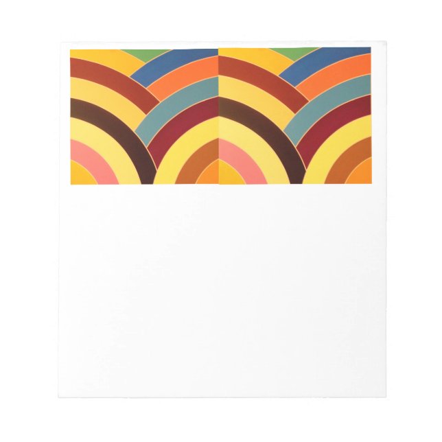 schicke, moderne, elegante Chevrons Notizblock (Vorderseite)