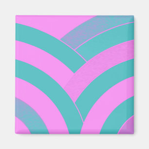 schicke, moderne, elegante Zickzack Magnet