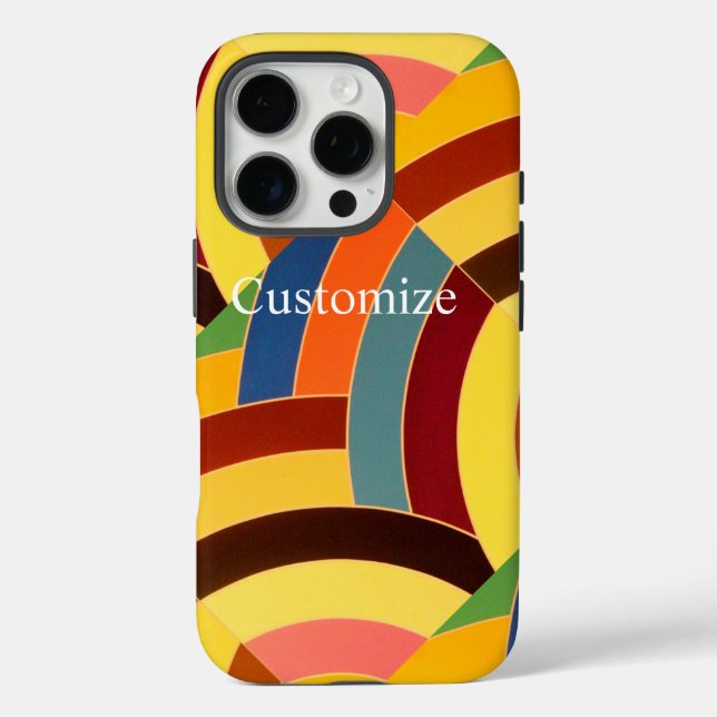 schicke, moderne mehrfarbige Chevrons Case-Mate iPhone Hülle (Rückseite)
