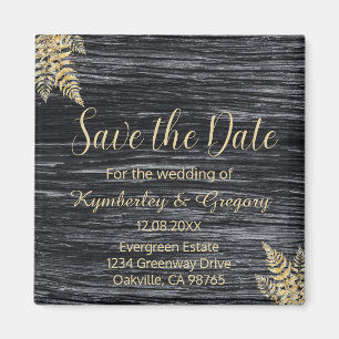 Schicke moderne rustikale Hochzeit - Heiratsantrag Magnet