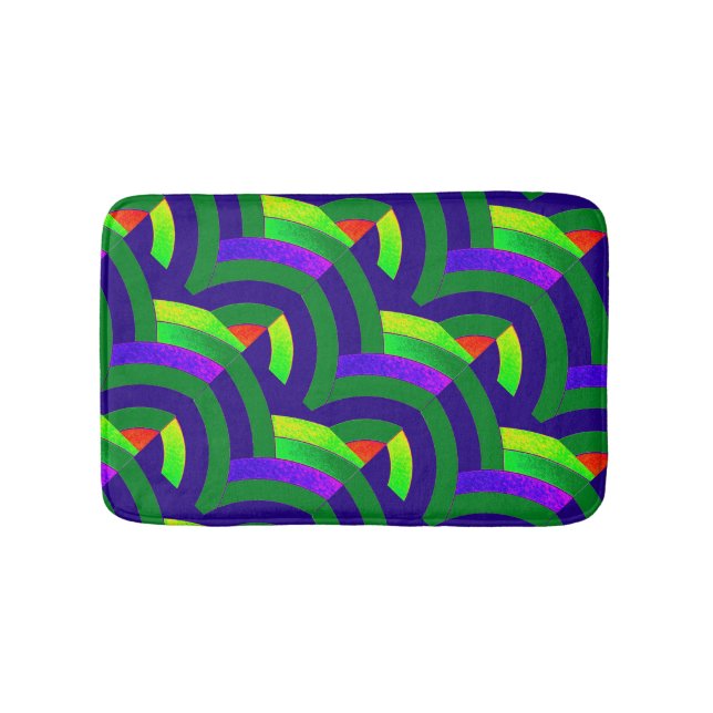 schicke, moderne, stilvolle Chevrons Badematte (Vorderseite)