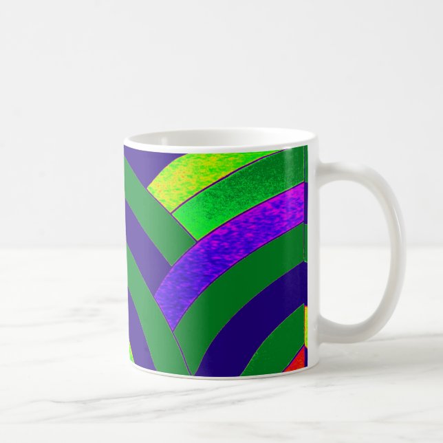 schicke, moderne, stilvolle Chevrons Kaffeetasse (Rechts)