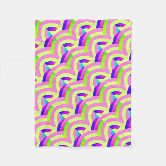 schicke, moderne und raffinierte Chevrons Fleecedecke (Vorderseite)