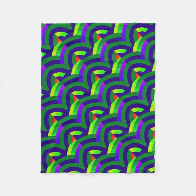 schicke, moderne und raffinierte Chevrons Fleecedecke (Vorderseite)