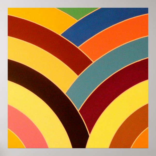 schicke, moderne und raffinierte Chevrons Poster (Vorne)