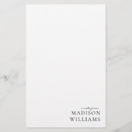 Schicke Notiz aus Script-Typografie-Schreibwaren Briefpapier