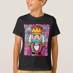 Schicke Nussknacker-Frohe-Weihnachten-Xmas-Pyjama- T-Shirt