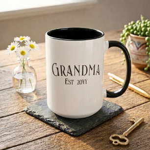 Schicke Oma Personalisierter Name Jahr Tasse