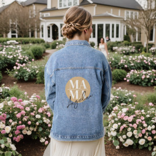 Schicke, personalisierte MAMA-Oberbekleidung, tren Jeansjacke