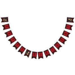 Schicke Pfingstrosen-Blumenakzent-Geburtstagsfeier Wimpelkette