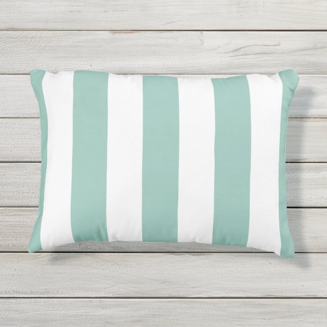 SCHICKE PILLOW_PRETTY 415 SEAFOAM STREIFEN IM KISSEN FÜR DRAUßEN (Rückseite)