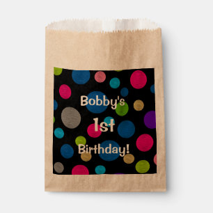 SCHICKE PUNKTE DER BEVORZUGUNGS-BAGS_BIRTHDAY POLK GESCHENKTÜTCHEN