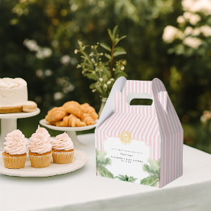 Schicke Retro-Palm-Springs-Baby-Party Geschenkschachtel