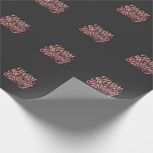 Schicke Rose Gold Alles Gute zum Geburtstag Glitte Geschenkpapier