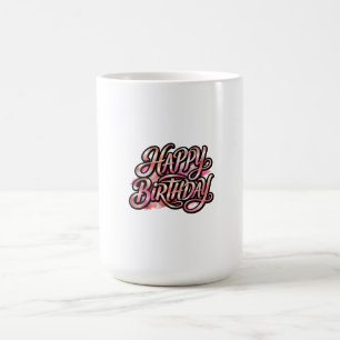 Schicke Rose Gold Alles Gute zum Geburtstag Glitte Kaffeetasse