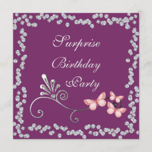 Schicke Schmetterlinge u. Einladung