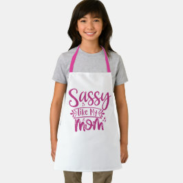 Schicke Schürze mit All-Over-Mom-Druck