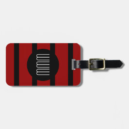 SCHICKE STREIFEN DES GEPÄCK-TAG_16 RED/BLACK GEPÄCKANHÄNGER