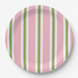 SCHICKE STREIFEN DES PAPIER-PLATE_MODERN PAPPTELLER
