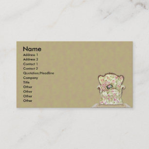 Schicke Stuhl-Visitenkarte Visitenkarte