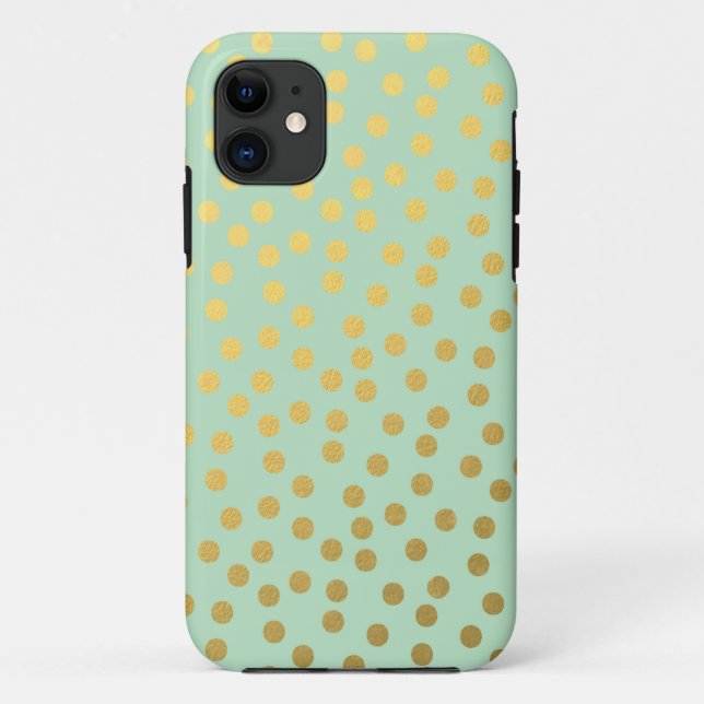 Schicke tadellose Goldpunkte Case-Mate iPhone Hülle (Rückseite)