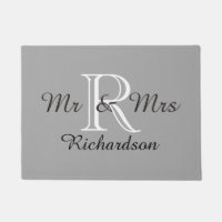 SCHICKE TÜR MAT_ " Herr u. Frau" _NAME/MONOGRAM