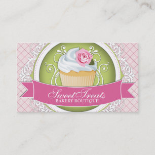 Schicke und elegante Kuchen-Visitenkarten Visitenkarte