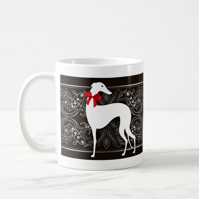 Schicke Windhunde Tasse (Links)