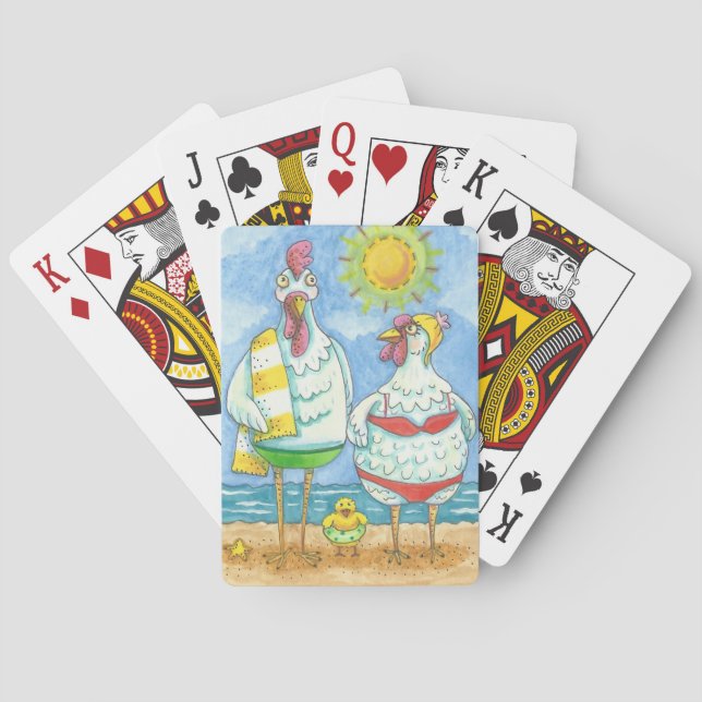 SCHICKEN DES MEERES, FUNNY PLAYING CARDS Poker Spielkarten (Rückseite)
