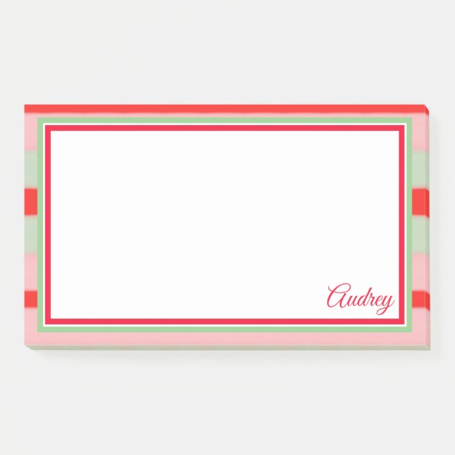 Schicken Sie diese Note für Audrey oder Sie Post-it Klebezettel (Vorderseite)