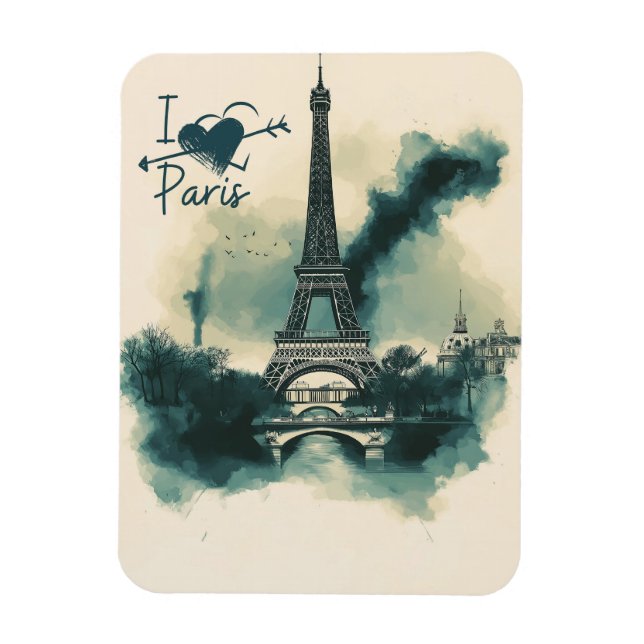 Schicken Sie ein Stück Paris mit Ihnen - Eiffeltur Magnet (Vertikal)