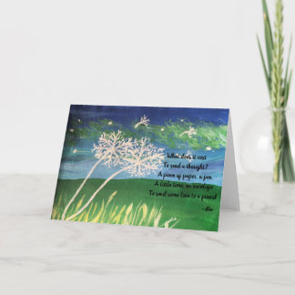 Schicken Sie einen Gedanken Karte