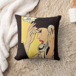 Schicken Sie einfach Schokolade Vintages Comic Kissen