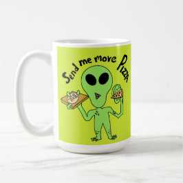 schicken Sie mir mehr Pizza ufo Kaffeetasse