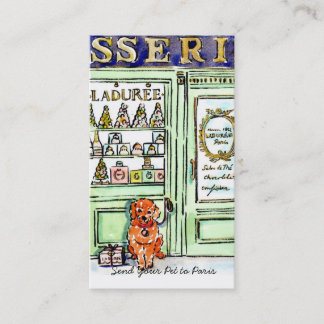Schicken Sie Paris-Welpen Ihr Haustier Visitenkarte