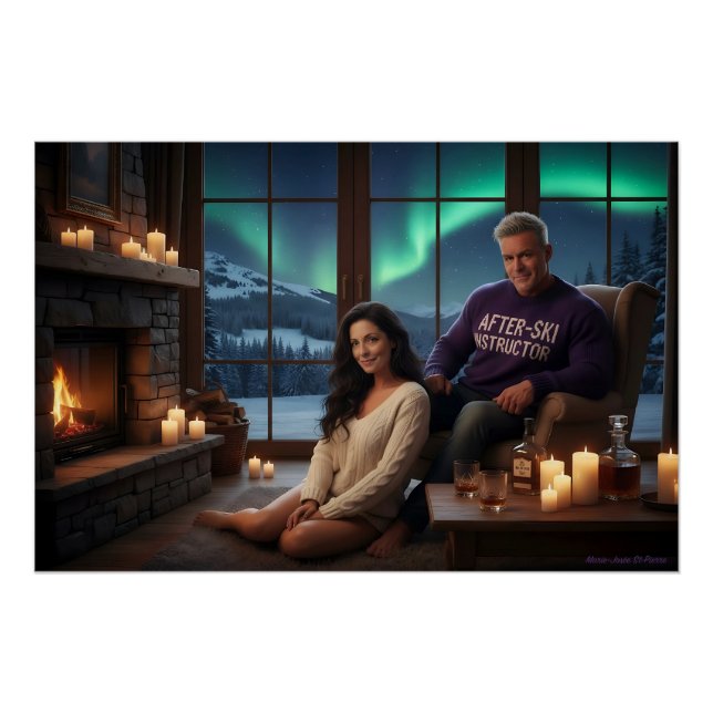 Schicker Après-Ski Poster (Vorderseite)