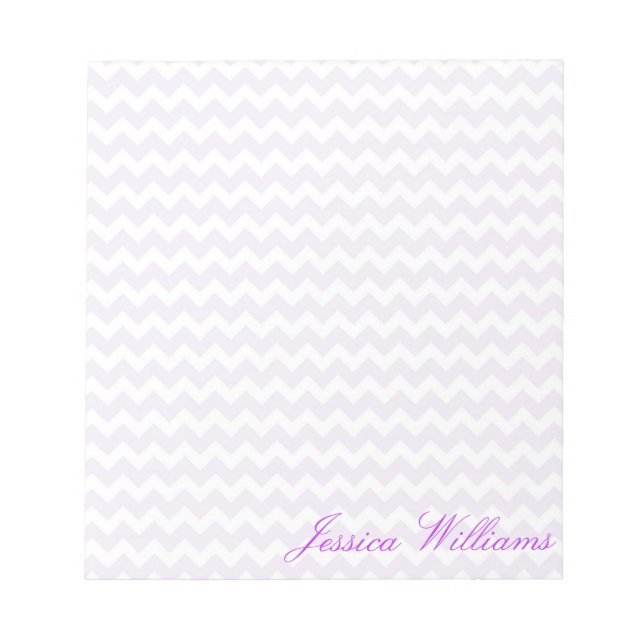 Schicker Chevron Notizblock (Vorderseite)