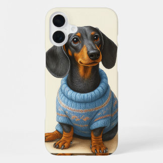 Schicker Dachshund iPhone 16 Plus Hülle