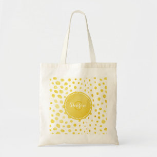 Schicker falscher Gold-Glitter-Cheeta-Druck-Monogr Tragetasche