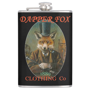 Schicker Fuchs Vintage-Flasche Flachmann
