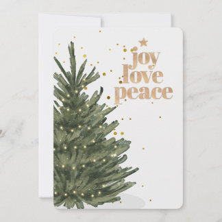 Schicker Glitter-Goldschrift-Weihnachtsbaum ohne F Feiertagskarte