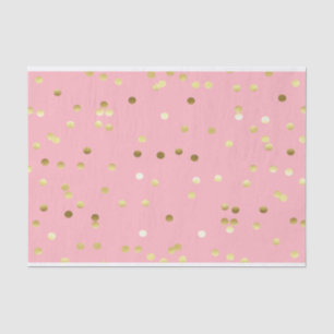 Schicker GoldfolieConfetti hellrosa Seidenpapier
