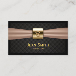 Schicker Goldmonogramm-Diamant steppt Visitenkarte