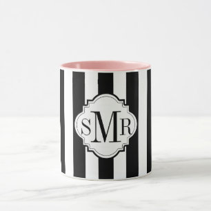 SCHICKER KAFFEE MUG_GIRLY BLACK/WHITE/PINK TASSE
