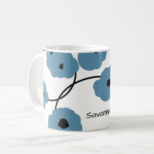 SCHICKER KAFFEE MUG_MOD B; UE UND SCHWARZE KAFFEETASSE