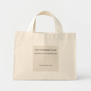 Schicker Mandel-Croissant-Club Future Mrs Brunch Mini Stoffbeutel