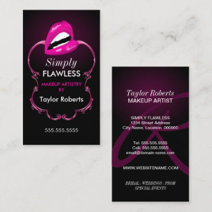 Schicker Maskenbildner Visitenkarte